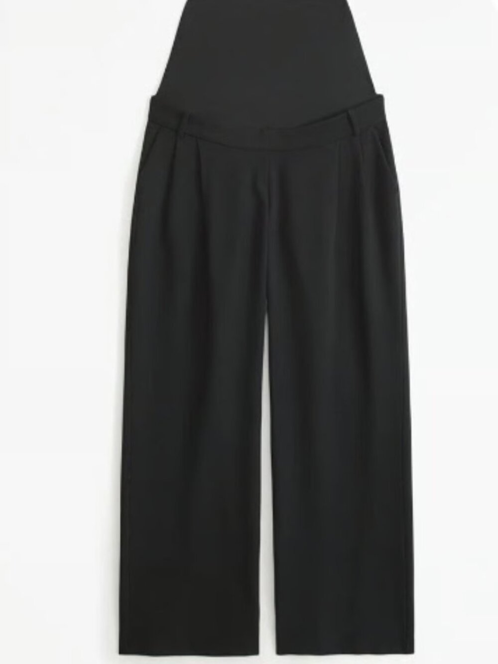 ABERCROMBIE & FITCH BLACK SLOANE WIDE LEG MATERNITY TROUSER PANTS NWT 4 s/27 w
